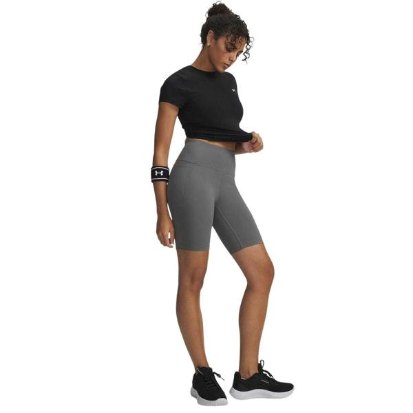 Under Armour Womens/Ladies Motion Performance High Waist Shorts - Green/Black - 
