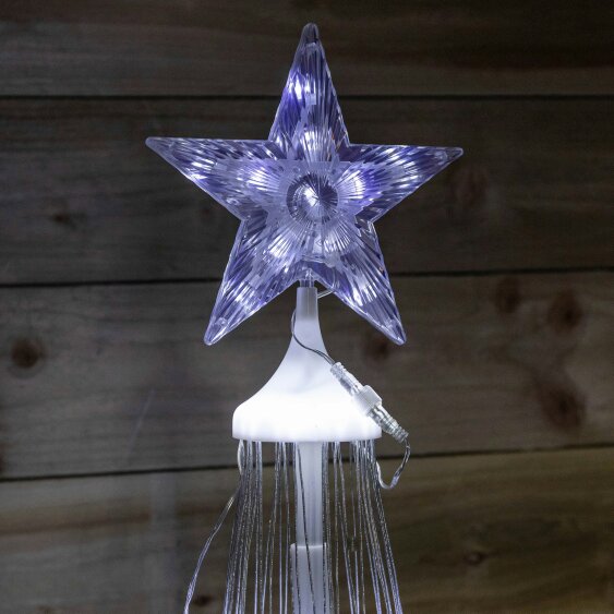 Samuel Alexander 1.8m Light up Christmas Cone Tree with 220 White LEDs and Timer Function