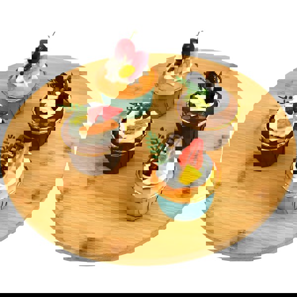 Maison des Cadeaux Bamboo Round Cake Stand