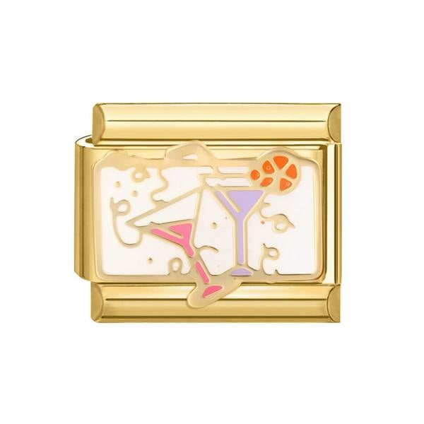 Serafina Cocktail Glasses | Italian Style Bracelet Charm