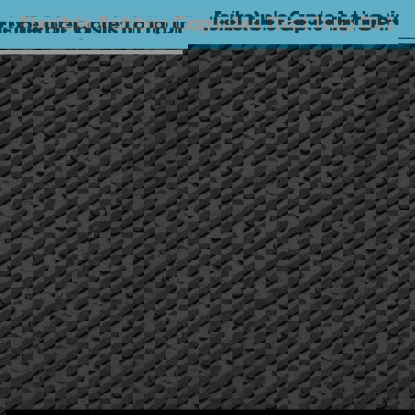 JVL Olympus Capsual Design Rubber Scraper Doormat, 60x90cm