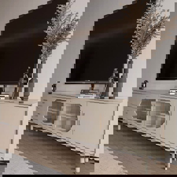 Isabella TV Stand, Glass Door-Ritconcept-Rit Concept