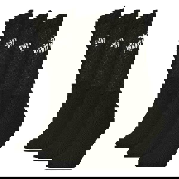 Puma Unisex Adult Crew Socks (Pack of 3) - Black