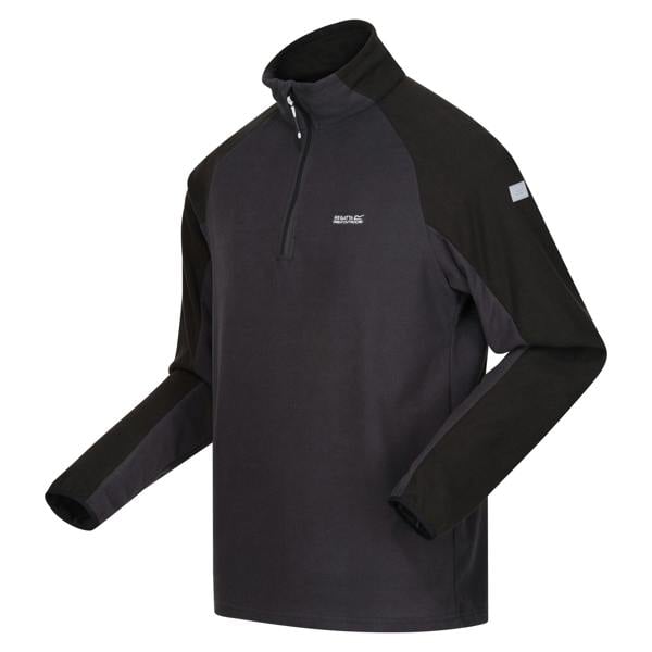 Regatta Mens Elson II Lightweight Fleece - Ash/Black - 