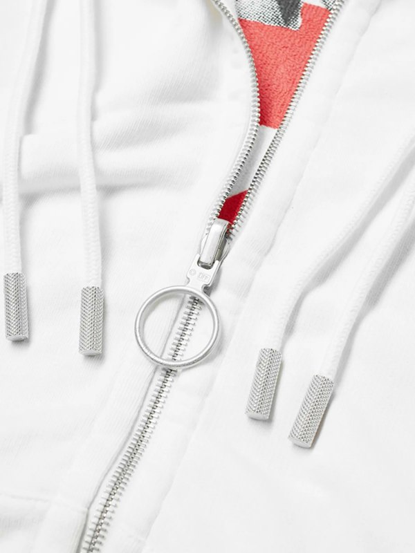 Off-White x Undercover Skeleton Crossover Reversible Zip Hoodie – White