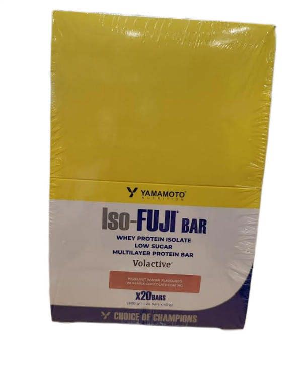 Yamamoto Nutrition Iso-FUJI Bar, Hazelnut Wafer - 20 x 40g