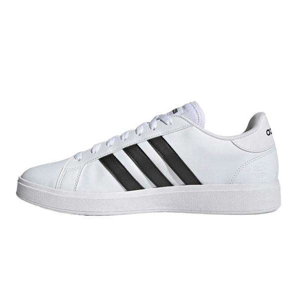 Adidas Mens Grand Court Base 2.0 Trainers - White/Black - 