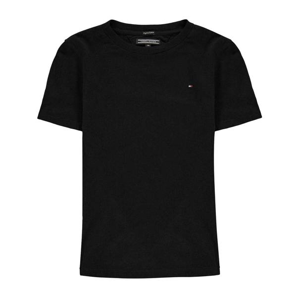 Tommy Hilfiger Childrens/Kids Original Embroidered Logo T-Shirt - Black - 