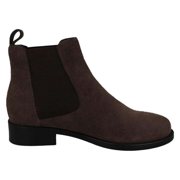 Leather Collection Ladies Leather Collection Suede Leather Ankle Boots F50979