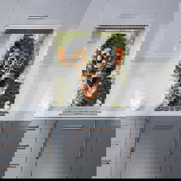 Warren Reed - Designer Excited Monkey in the Water Kitchen Splashback