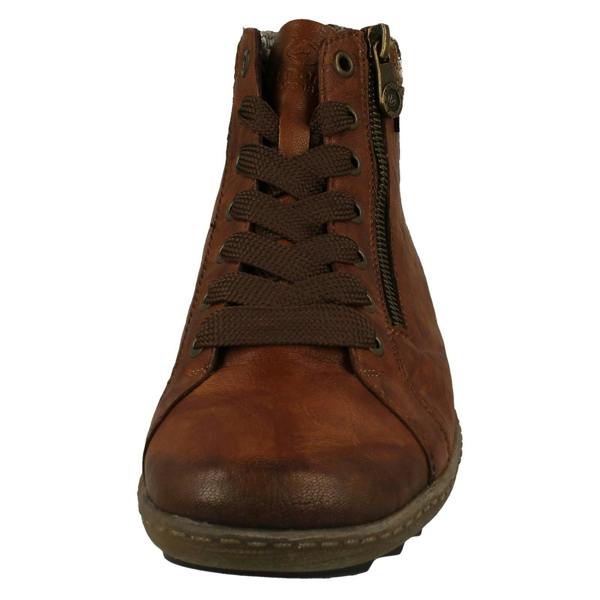 Remonte Ladies Rieker Warm Lined Woven Cuff Remonte-Tex Ankle Boots R1485