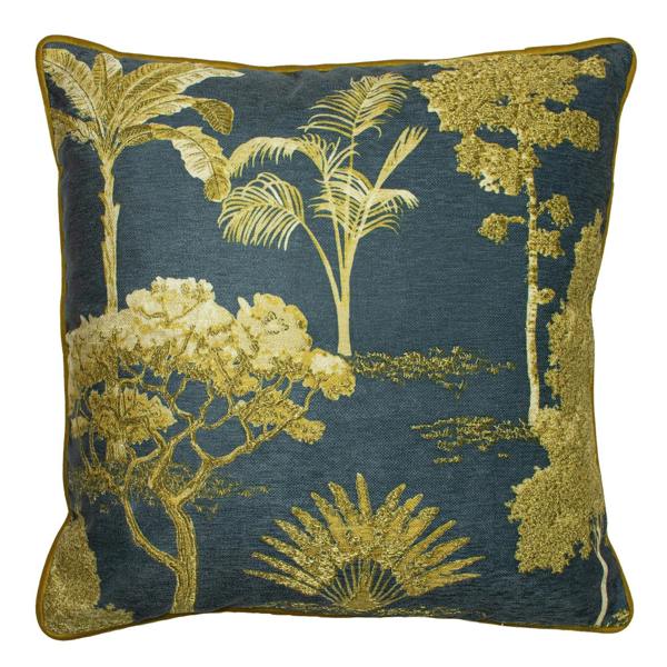 Paoletti Arboretum Cushion Cover - Blue/Gold - 