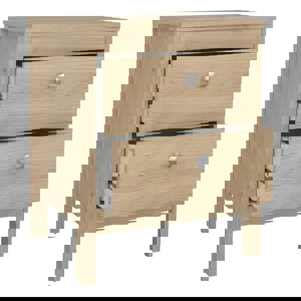 Furniture To Go Madrid Bedside Table 2 Drawers in Jackson Hickory Oak