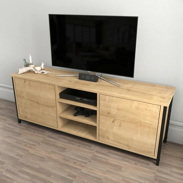 Decorotika Otis Modern Tv Stand TV Cabinet for TV's up to 63"