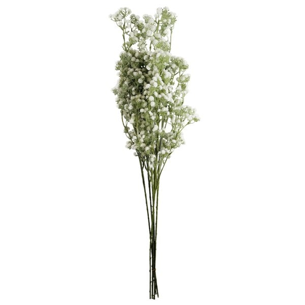 Leaf Pack of 6 x 85cm Gypsophila White Stem