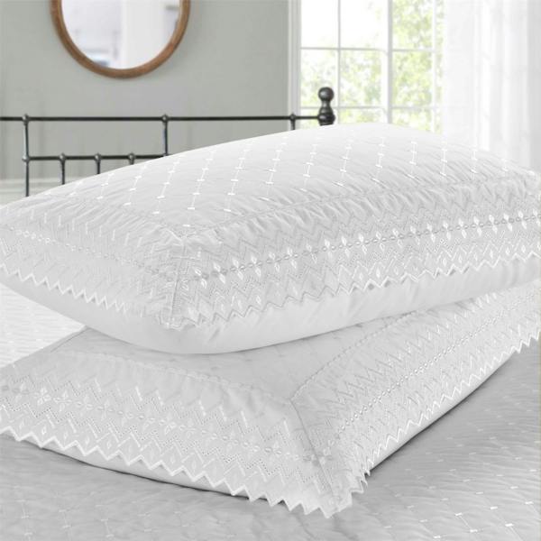 Richmond White Bedspread Set 254x254cm