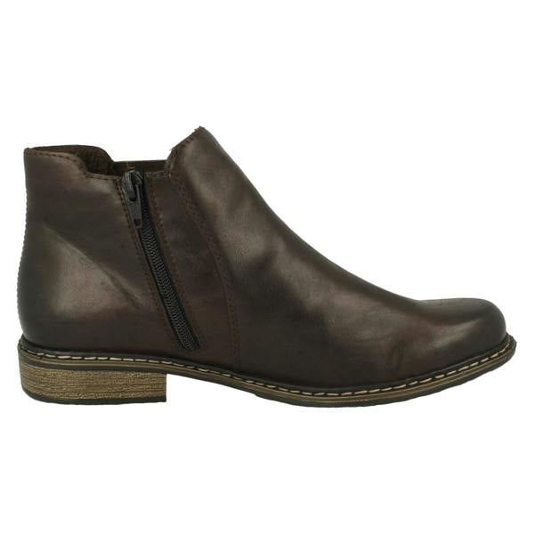 Rieker Ladies Rieker Casual Heeled Ankle Boots Z4994