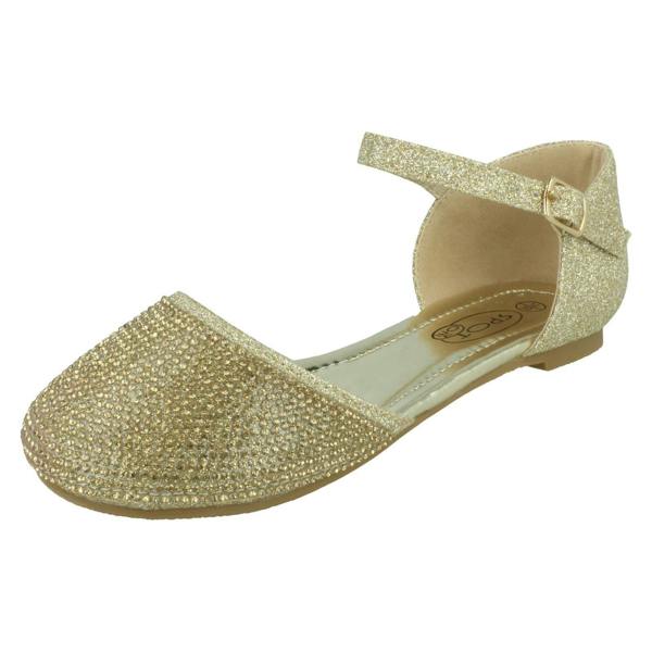 Spot On Girls Spot On Glittery Shoes H2617
