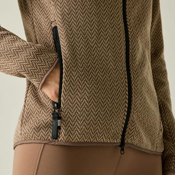 Regatta Womens/Ladies Elzie Fleece Jacket - Mocha/Soft Taupe - 
