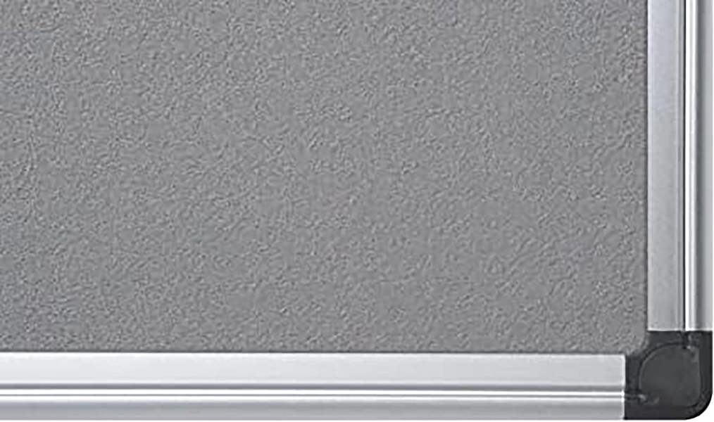 KAV 900 x 600mm Aluminium Frame Notice Pin Board - Felt Notice Board Bulletin Frame for Office, School, Bedroom, Memo, and Home