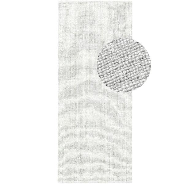 Boucle Jute Jaipur Rug White, textured design, easy care, durable lasting.