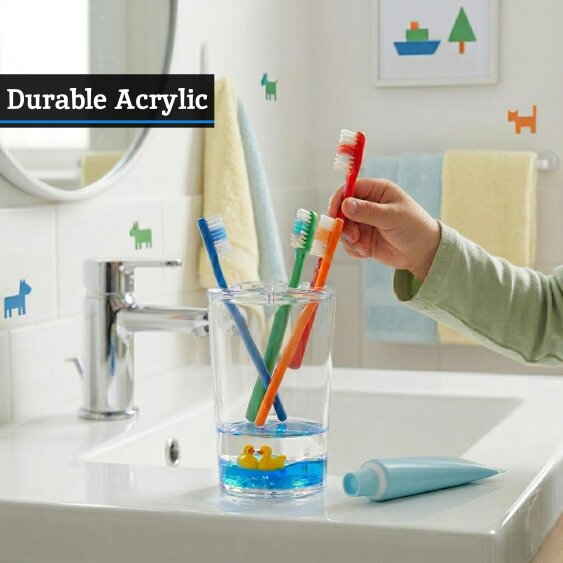 Essentials by Premier Opacity Floating Ducks Toothbrush Holder