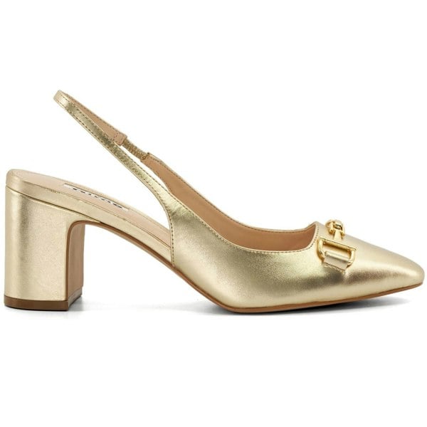 Dune London Dune model Detailed Court Shoes Female in Gold