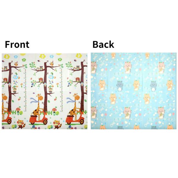 HYGRAD BUILT TO SURVIVE Baby Play Mat Baby Crawling Mat Reversible Baby Floor Mat Soft Padded Foam Foldable Portable