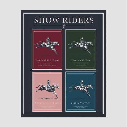 Joules Equestrian Excellence A1 Wood Frame | Multicoloured