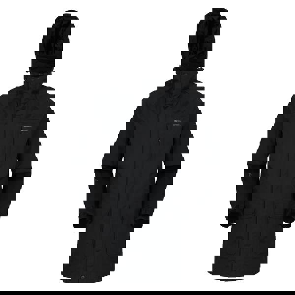 Mountain Warehouse Mens Glacier II Long Waterproof Jacket - Black