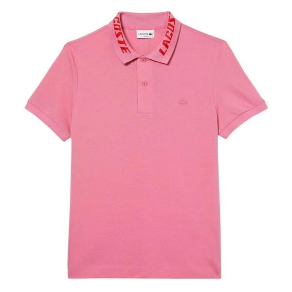 Lacoste Mens Movement Slim Polo Shirt - Pink - 