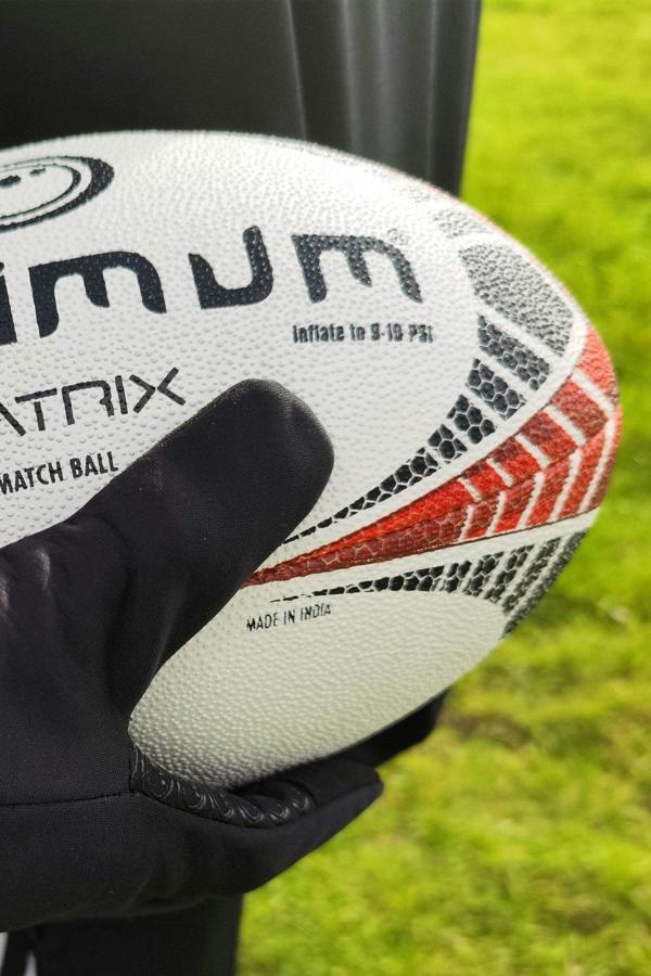 Matrix Match Quality Rugby Ball – Size 5 Grip & Flight - Optimum