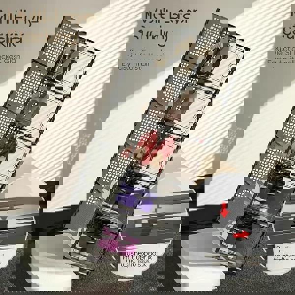 Living and Home 12pcs Stackable Shoe Storage Box Organiser Black