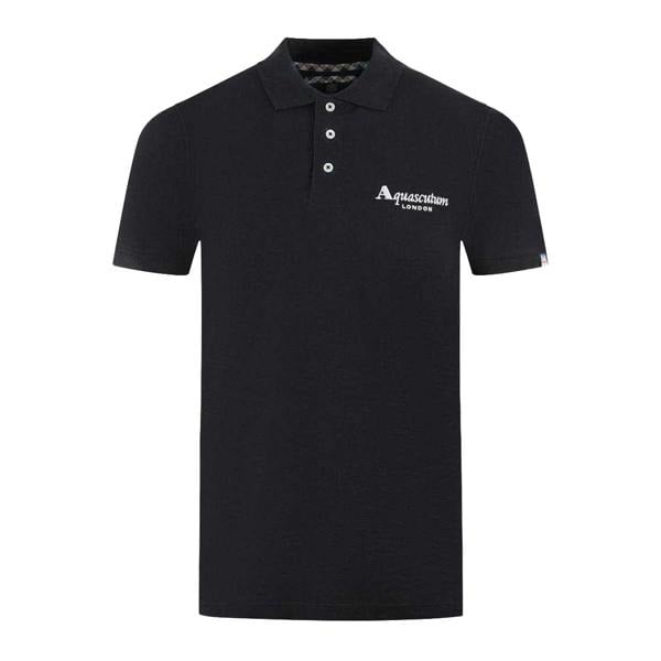 Aquascutum Unisex Adult London Classic Polo Shirt - Black - 