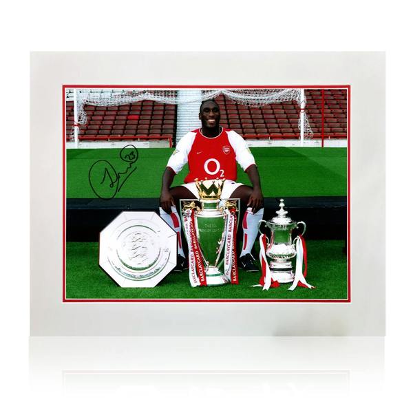 Sol Campbell Signed Arsenal Image Deluxe Mount