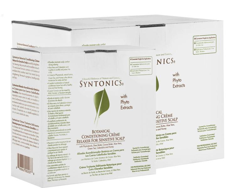 syntonics botanical conditioning creme relaxer sensitive scalp