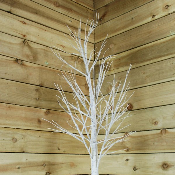 Samuel Alexander 2.4m Christmas Outdoor Birch Tree with 136 Multicoloured LEDs