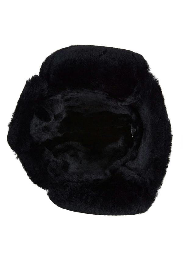 Infinity Leather Mens RAF Aviator Sheepskin B-55 Trapper Hat Winter Warm Leather Navigator Hat
