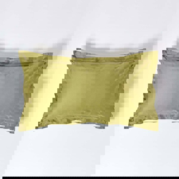 HOMESCAPES Premium 1000 TC Egyptian Cotton Sateen Weave Oxford Pillowcase, King Size