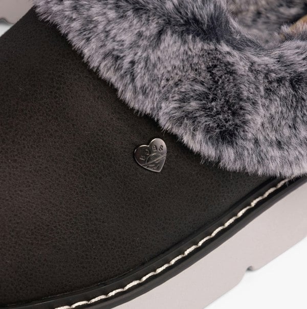 Skechers 114762/BLK KEEPSAKES LITE - COZY BLEND Womens Slippers Black