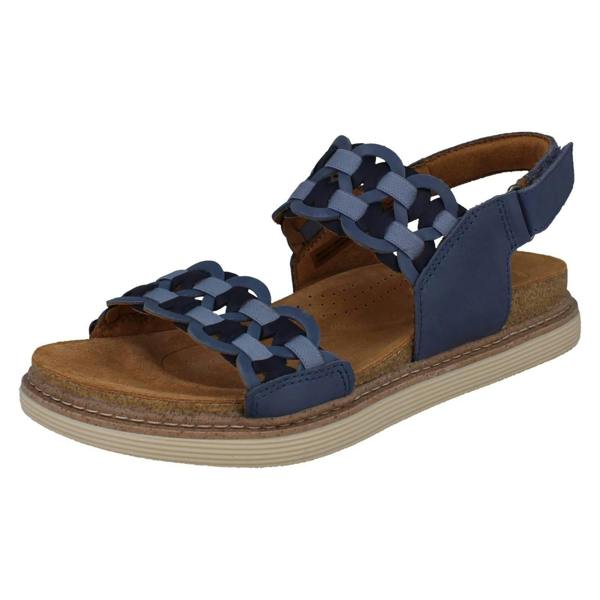 Clarks Ladies Clarks Woven Sandals Arwell Glide