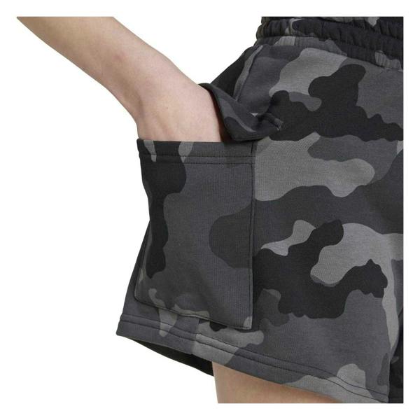 Adidas Womens/Ladies Essentials Loose Fit Cargo Shorts - Black Camo - 