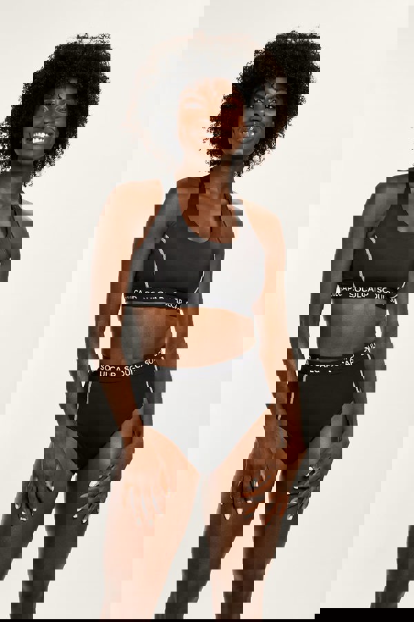 SOUL CAP Women's High-Waisted Bikini Bottoms