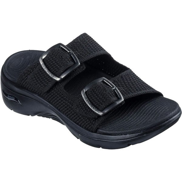 Skechers Go Walk Arch Fit 2.0 Destined Textile Women's Black Sandals