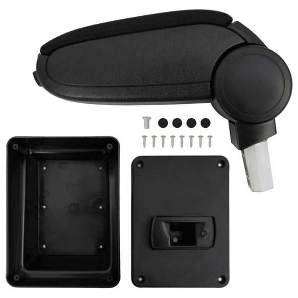 Berkfield Car Armrest Black 17x40x(31-49) cm ABS