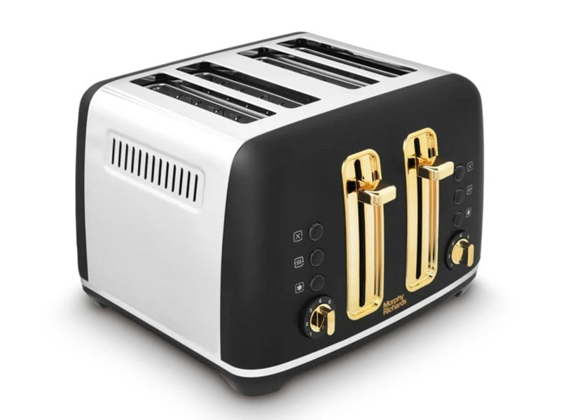 Morphy Richards Accents Gold 4 Slice Toaster