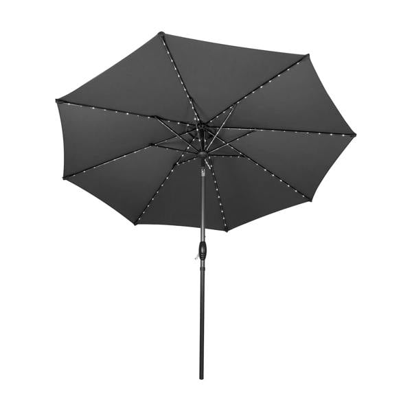 Jardi LED Tilt Parasol 2.7m – Grey
