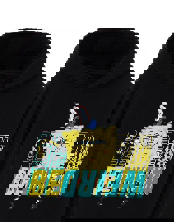 SpongeBob SquarePants Boys Black Be Weird Hoodie