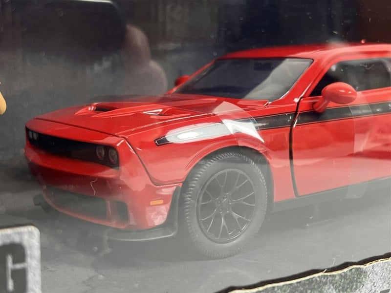a red car in a box