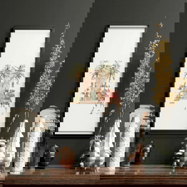 Wall Canvas Living Room | Set of 3 Moroccan Inspired Wall art Prints